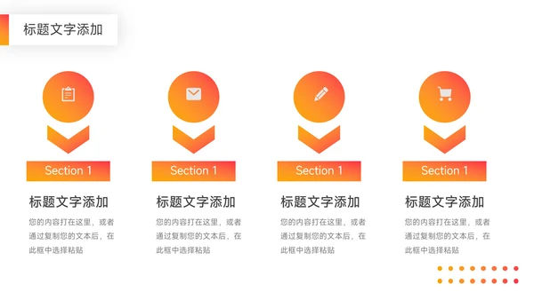 橙色渐变欧美风领导与领导力PPT模板