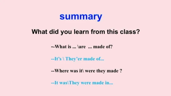 Unit 5 What are the shirts made of ？ Section A(1a-