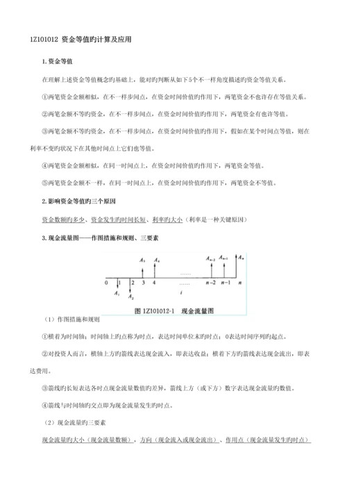 2023年一建工程经济最全笔记必过宝典.docx