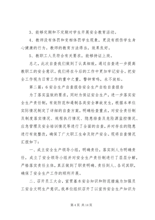 安全自查报告20XX年.docx