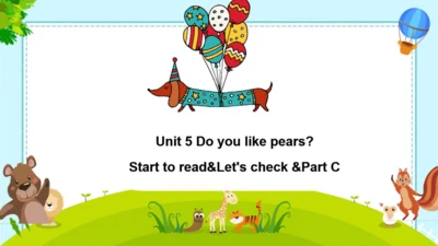 Unit 5 Do you like pears_ Part C