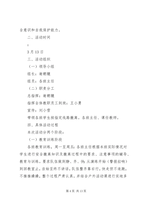 防火灾、防踩踏安全演练方案.docx