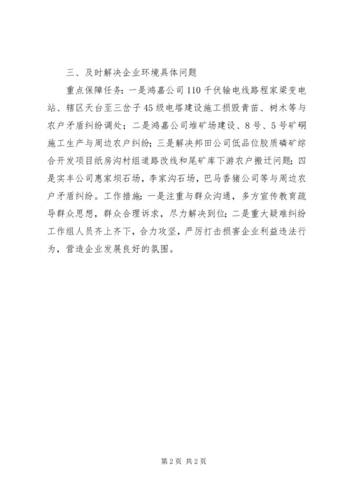 企业发展环境保障整治工作计划.docx