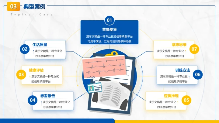 商务风临床医学案例分析PPT模板