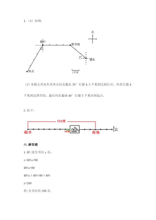 人教版六年级上册数学期末测试卷（考点提分）.docx