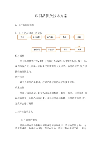 印刷品供货技术方案.docx