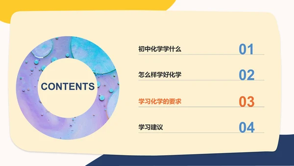 橙色开学第一课初中化学