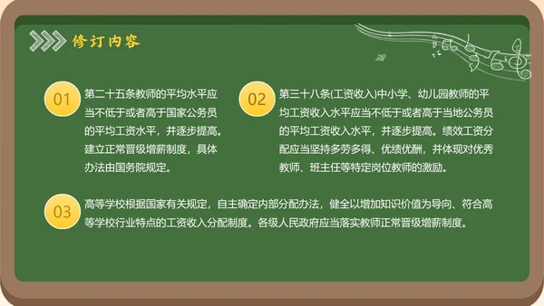 黑板风简约学习教师法教师PPT教师培训
