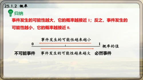 人教版数学九年级上册25.1.2 概率课件课件（共28张PPT）