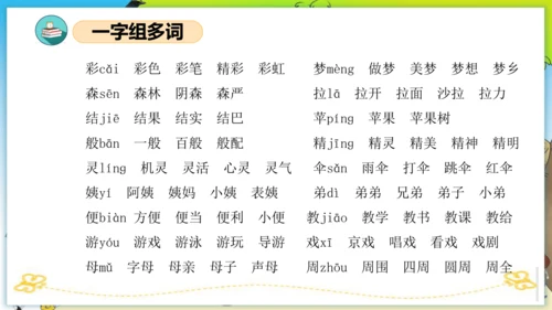统编版二年级语文下册单元复习第四单元（复习课件）