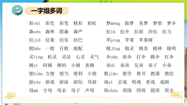 统编版二年级语文下册单元复习第四单元（复习课件）