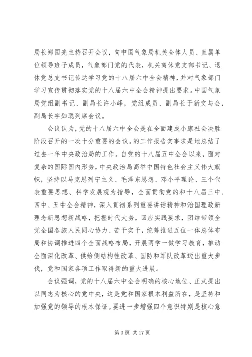 大学生党员学习十八届六中全会心得体会范文.docx