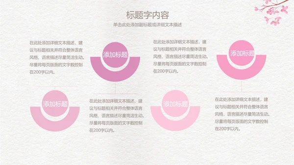 精美手绘复古玫瑰花ppt动态模板