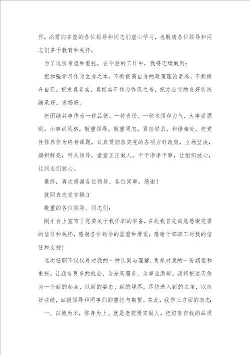 任职安全总监表态简短发言稿5篇