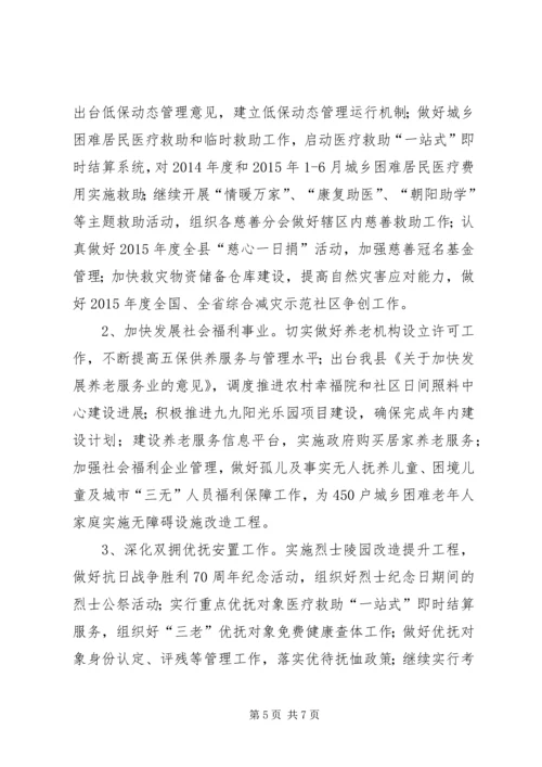 乡镇民政局上半年工作总结和下半年工作计划.docx