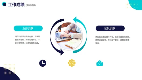 蓝色实景活泼企业员工竞聘述职报告PPT模板