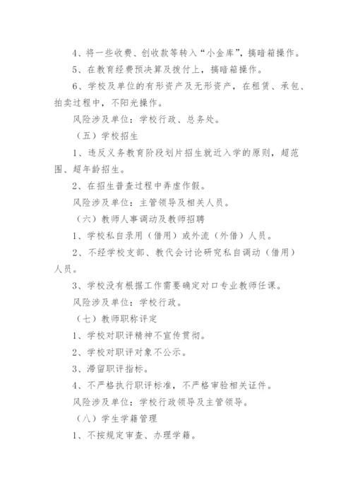 学校各岗位廉政风险点及防控措施_1.docx