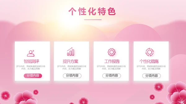 粉色美容院礼仪培训动态PPT模板