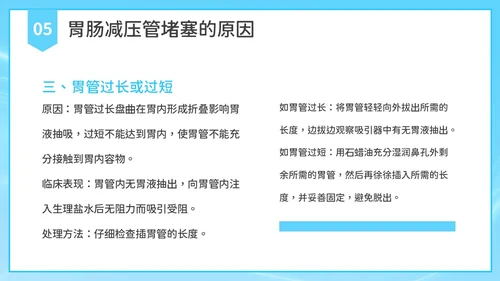 简约风胃肠减压的护理PPT模板护理查房