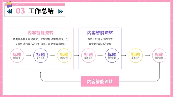 粉色复古风通用工作汇报PPT