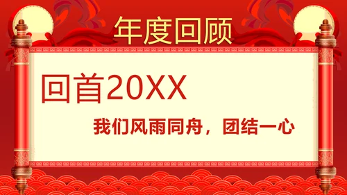 企业年终答谢会年会_红色大气PPT模板