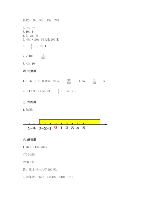 六年级下册数学期末测试卷（考试直接用）word版.docx