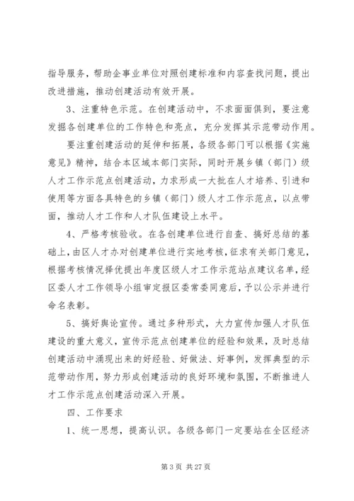 人才工作示范点创建意见.docx