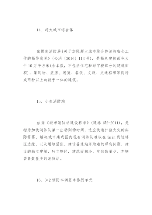 常见20个消防安全名词出处及注释.docx