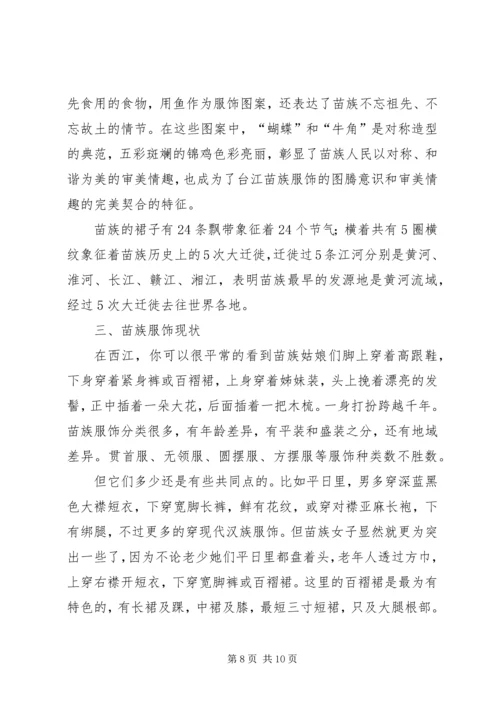 少数民族服饰调研报告.docx