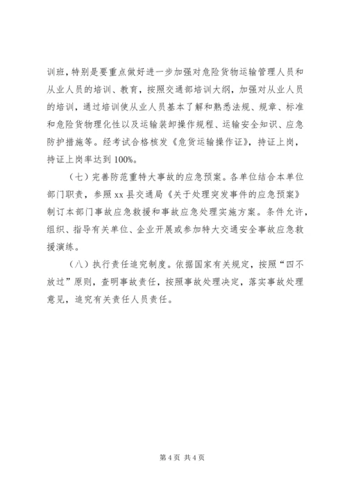 交通局安全生产管理方案.docx