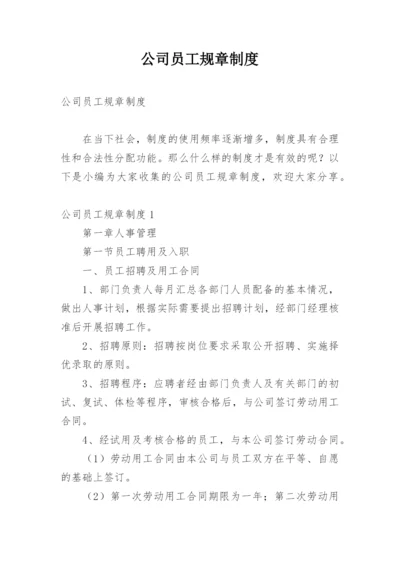 公司员工规章制度_1.docx