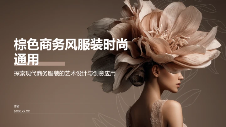 棕色商务风服装时尚通用