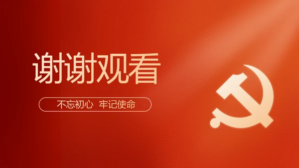 红色党建党支部工作汇报PPT党课