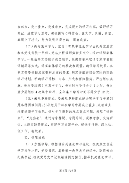 体育局理论学习意见.docx