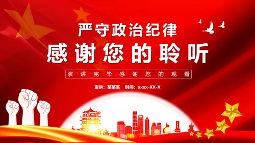 党政严守政治纪律践行两个维护PPT课件