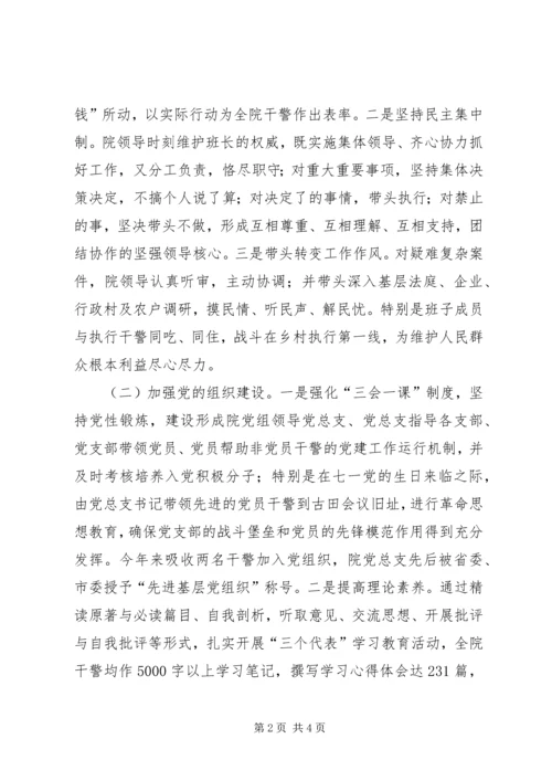 我院关于院长抓队伍建设责任制落实党风廉政建设责任制 (4).docx