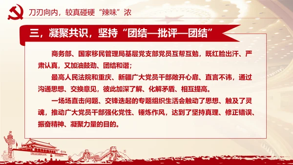 党史学习找差距明方向 PPT课件模板