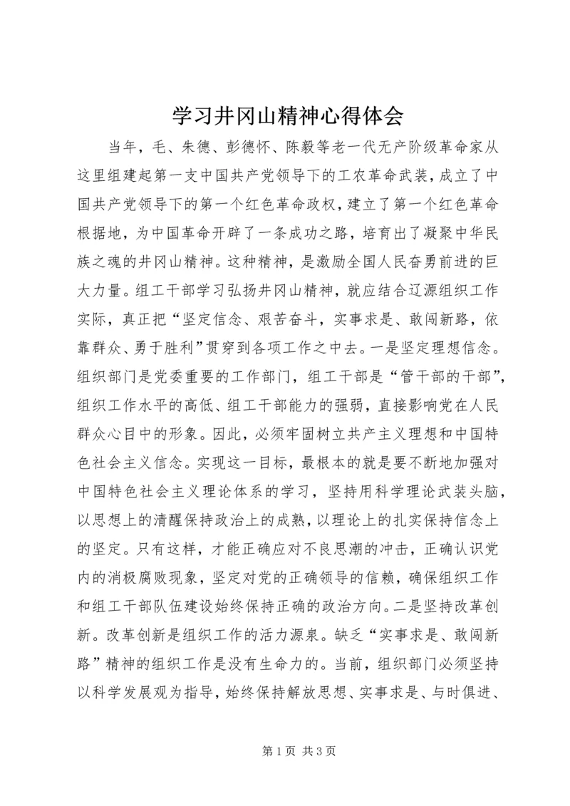 学习井冈山精神心得体会 (10).docx