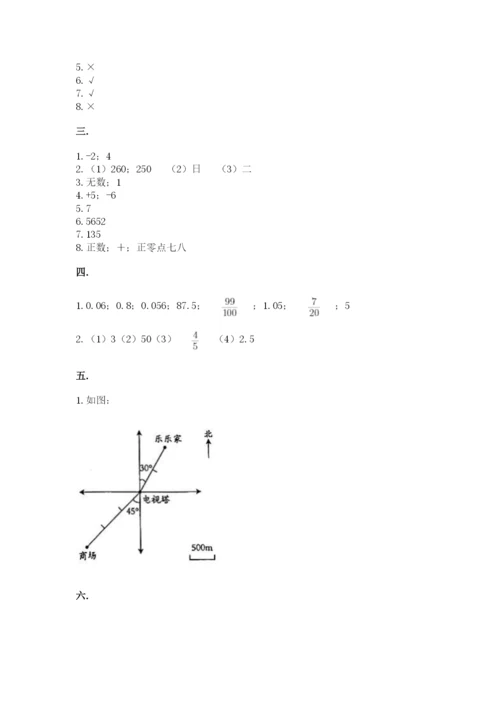 小升初数学综合模拟试卷附参考答案【综合卷】.docx