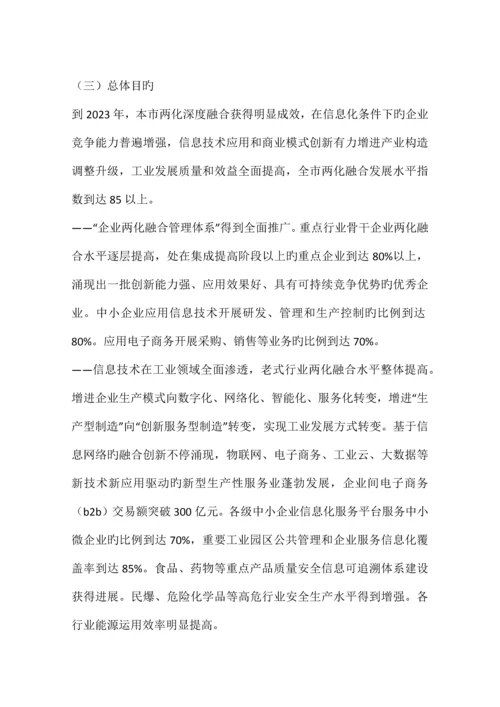 信息化和工业化深度融合专项行动方案.docx