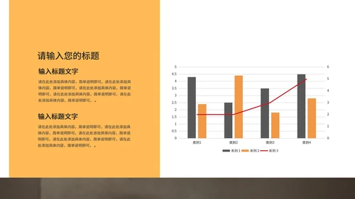 黄色画册风年终总结汇报PPT模板