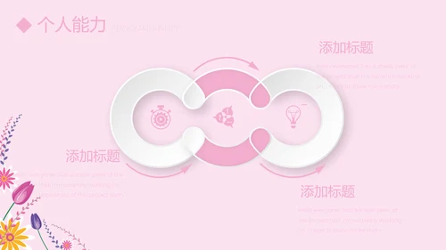 粉色小清新护士专用幻灯片动态PPT模板