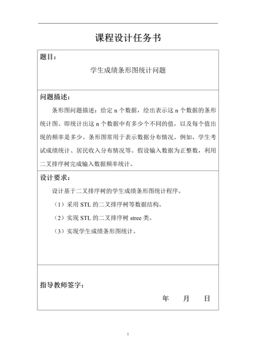 【数据结构】学生成绩条形图统计问题-实验报告.docx