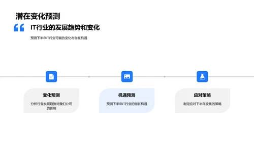 IT业绩年中报告PPT模板