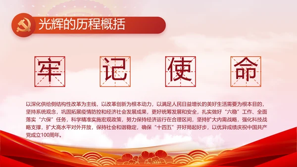 大气党风廉政建设工作总结动态PPT