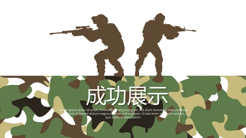 军事团队协作动PPT