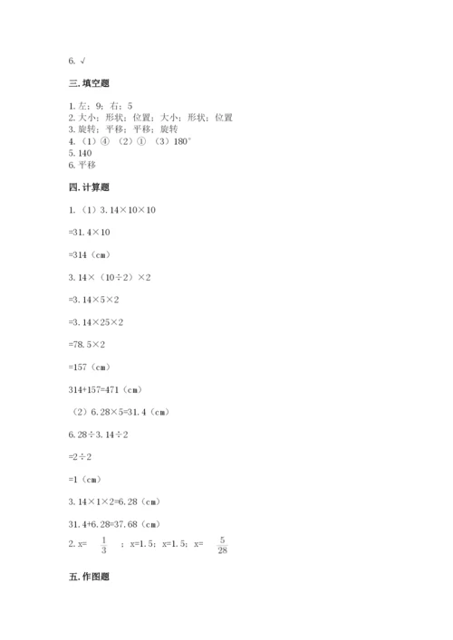 北师大版六年级下册数学期末测试卷【考点提分】.docx