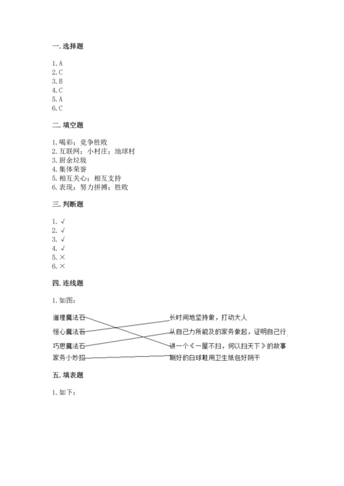 部编版四年级上册道德与法治期末测试卷【预热题】.docx