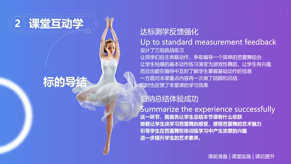 芭蕾舞形体训练手机线上教学设计PPT课件