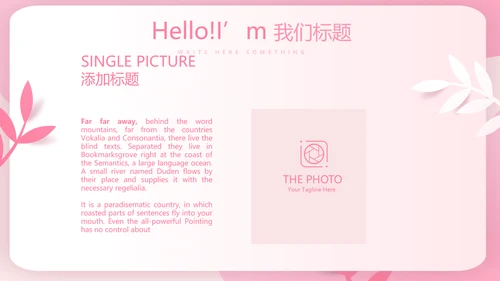 粉色女孩春期教育动态PPT模板